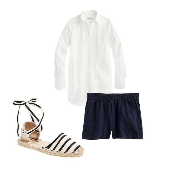 J. Crew Pants - J.Crew Matelasse Navy Blue Shorts
